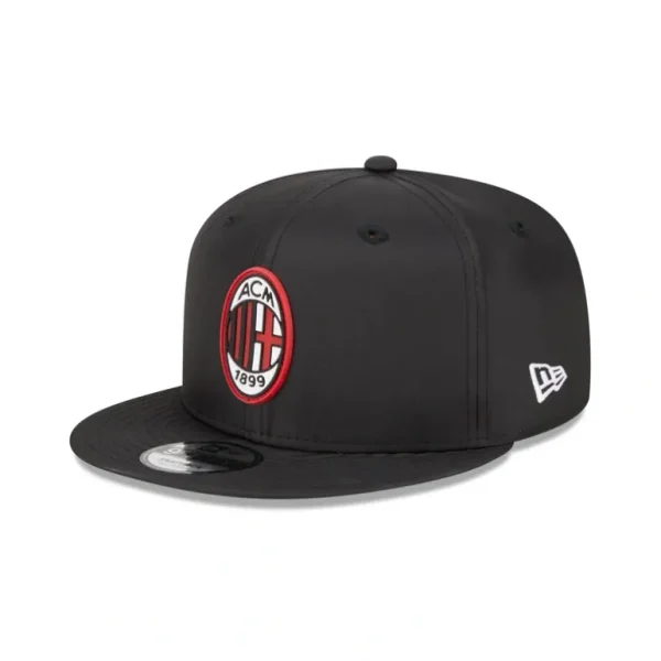 Fashion AC Milan Black Ripstop 9FIFTY Snapback Hat - KTGCaps - Baseball caps for various teams, purchased online at a discount