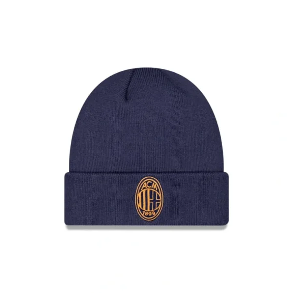 Sale AC Milan Seasonal Navy Cuff Knit Hat - KTGCaps - Baseball caps for various teams, purchased online at a discount
