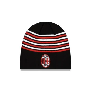 Best Sale AC Milan Stripe Black Knit Beanie Hat - KTGCaps - Baseball caps for various teams, purchased online at a discount