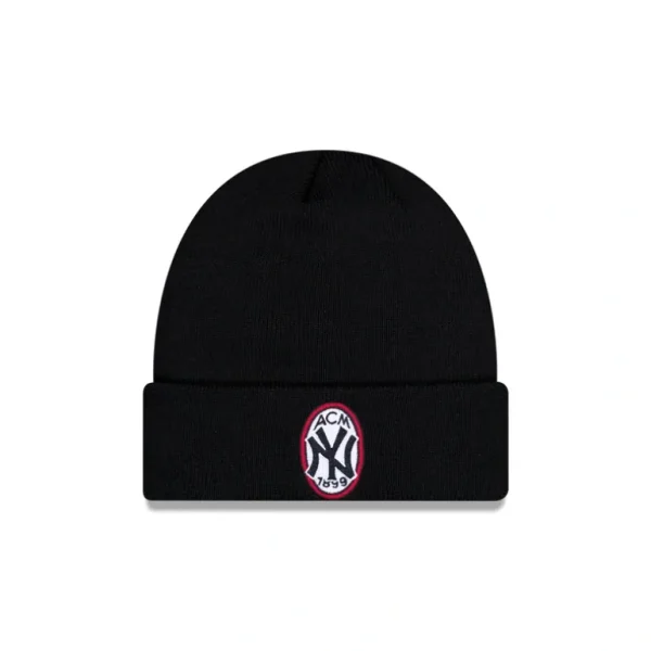 Hot AC Milan x New York Yankees Black Knit Beanie - KTGCaps - Baseball caps for various teams, purchased online at a discount