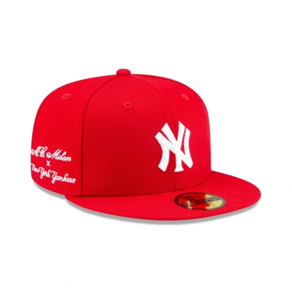Flash Sale AC Milan x New York Yankees 59FIFTY Fitted Hat - KTGCaps - Baseball caps for various teams, purchased online at a discount