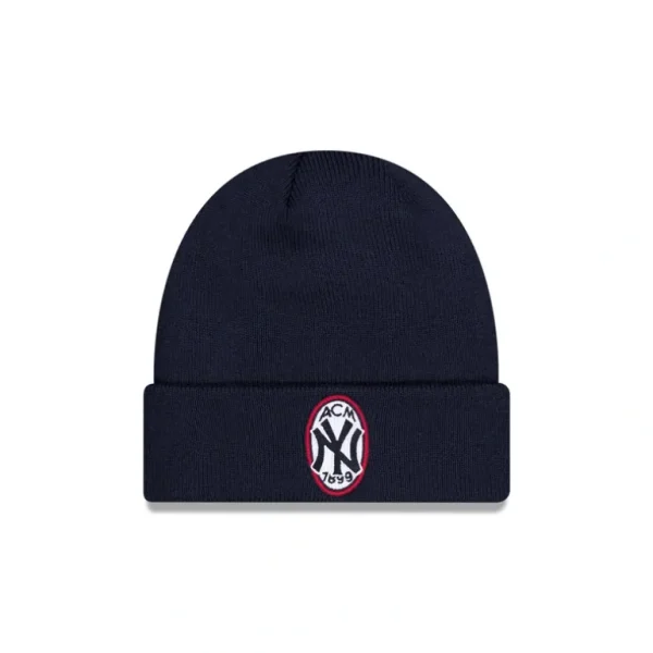 Hot AC Milan x New York Yankees Navy Knit Beanie - KTGCaps - Baseball caps for various teams, purchased online at a discount