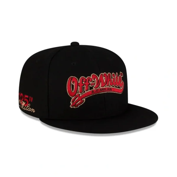 Clearance AC Milan x OffWhite Wool 59FIFTY Fitted Hat - KTGCaps - Baseball caps for various teams, purchased online at a discount