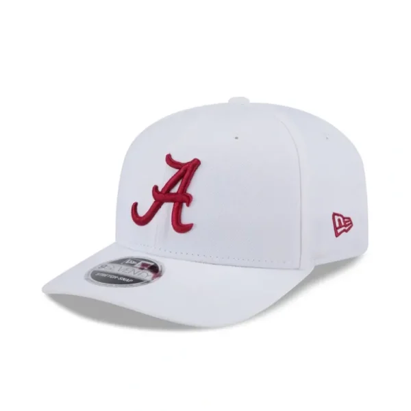 Outlet Alabama Crimson Tide Basic White 9SEVENTY StretchSnap Hat - KTGCaps - Baseball caps for various teams, purchased online at a discount