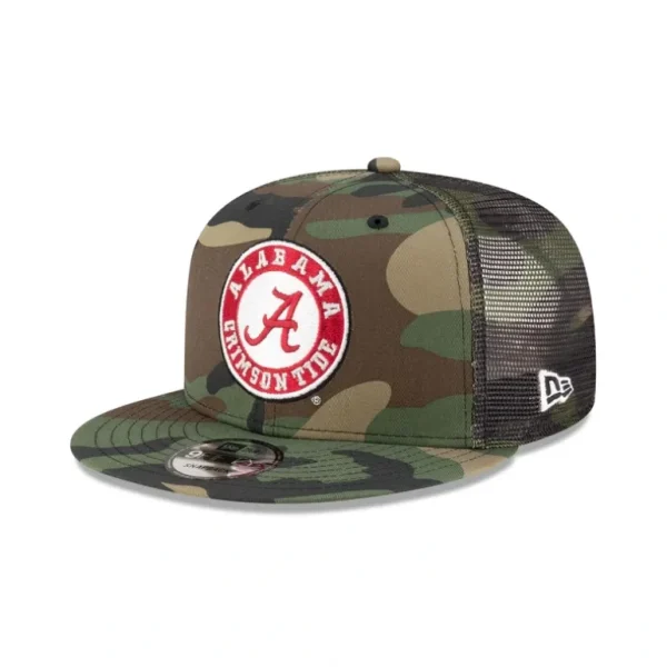 Sale Alabama Crimson Tide Camo 9FIFTY Trucker Hat - KTGCaps - Baseball caps for various teams, purchased online at a discount