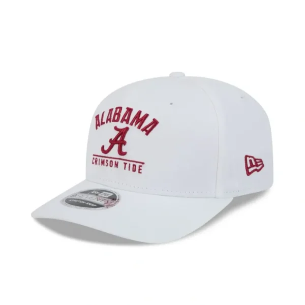 Shop Alabama Crimson Tide Optic White 9SEVENTY StretchSnap Hat - KTGCaps - Baseball caps for various teams, purchased online at a discount