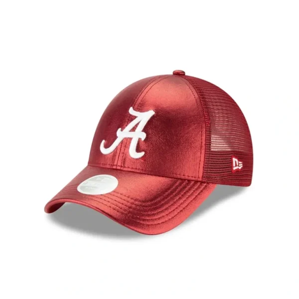 Cheap Alabama Crimson Tide Womens Holographic 9FORTY Trucker Hat - KTGCaps - Baseball caps for various teams, purchased online at a discount