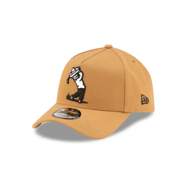 Clearance Almigos X New Era Swingin Bandito Wheat 9FORTY AFrame Snapback - KTGCaps - Baseball caps for various teams, purchased online at a discount