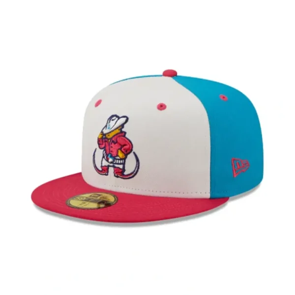 Outlet Amarillo Sod Poodles Copa de la Diversión 59FIFTY Fitted Hat - KTGCaps - Baseball caps for various teams, purchased online at a discount