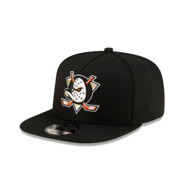 Hot Anaheim Ducks Black 9FIFTY AFrame Snapback Hat - KTGCaps - Baseball caps for various teams, purchased online at a discount