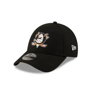 Best Anaheim Ducks Black 9FORTY Adjustable Hat - KTGCaps - Baseball caps for various teams, purchased online at a discount