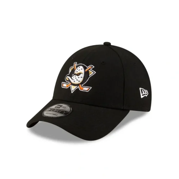 Best Anaheim Ducks Black 9FORTY Adjustable Hat - KTGCaps - Baseball caps for various teams, purchased online at a discount
