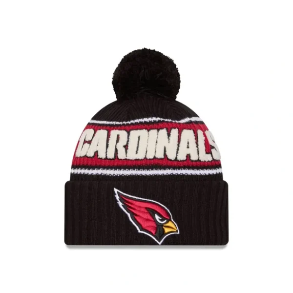 Hot Arizona Cardinals 2024 Cold Weather Black Pom Knit Hat - KTGCaps - Baseball caps for various teams, purchased online at a discount