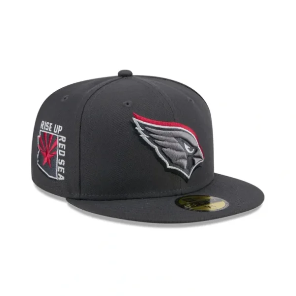 Sale Arizona Cardinals 2024 Draft Gray 59FIFTY Fitted Hat - KTGCaps - Baseball caps for various teams, purchased online at a discount