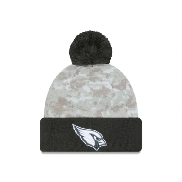 Fashion Arizona Cardinals 2024 Salute to Service Pom Knit Hat - KTGCaps - Baseball caps for various teams, purchased online at a discount