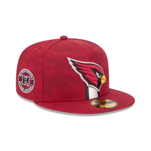 New Arizona Cardinals 2024 Sideline 59FIFTY Fitted Hat - KTGCaps - Baseball caps for various teams, purchased online at a discount