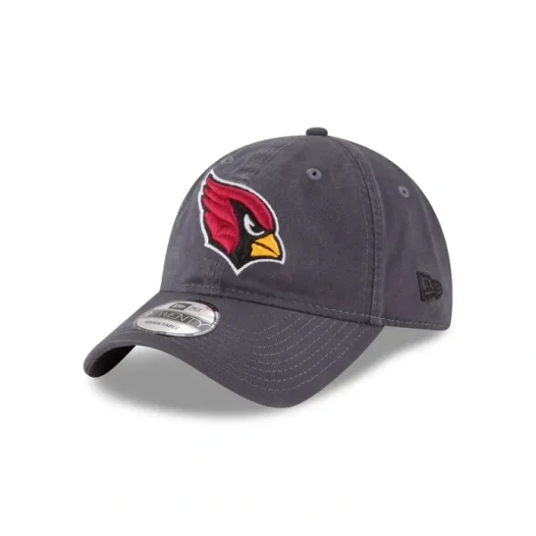 Store Arizona Cardinals NFL Core Classic Graphite 9TWENTY Adjustable Hat - KTGCaps - Baseball caps for various teams, purchased online at a discount