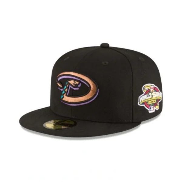 Shop Arizona Diamondbacks 2001 World Series Wool 59FIFTY Fitted Hat - KTGCaps - Baseball caps for various teams, purchased online at a discount