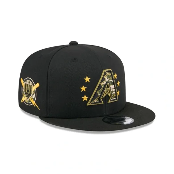 Online Arizona Diamondbacks Armed Forces Day 2024 9FIFTY Snapback Hat - KTGCaps - Baseball caps for various teams, purchased online at a discount