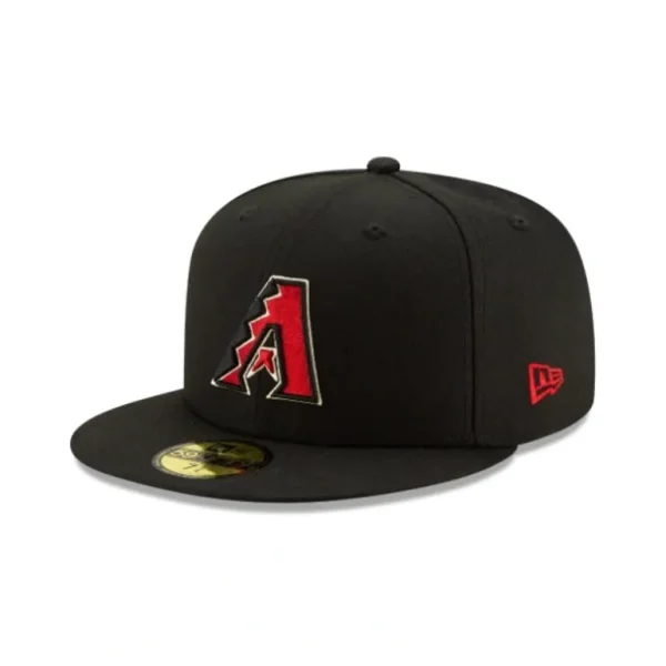 New Arizona Diamondbacks Authentic Collection Black 59FIFTY Fitted Hat - KTGCaps - Baseball caps for various teams, purchased online at a discount