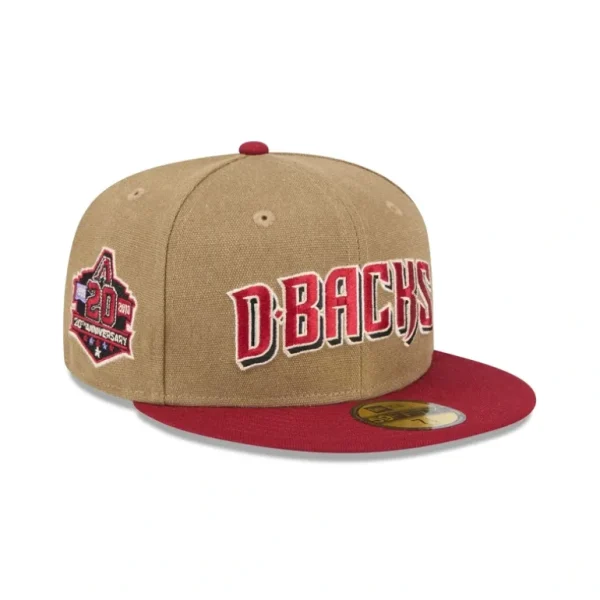 Clearance Arizona Diamondbacks Canvas Crown 59FIFTY Fitted Hat - KTGCaps - Baseball caps for various teams, purchased online at a discount