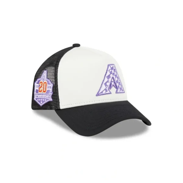Fashion Arizona Diamondbacks Checkered Flag 9FORTY AFrame Trucker Hat - KTGCaps - Baseball caps for various teams, purchased online at a discount