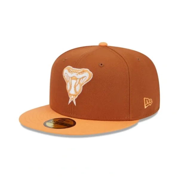 Clearance Arizona Diamondbacks Color Pack Earthy Brown 59FIFTY Fitted Hat - KTGCaps - Baseball caps for various teams, purchased online at a discount