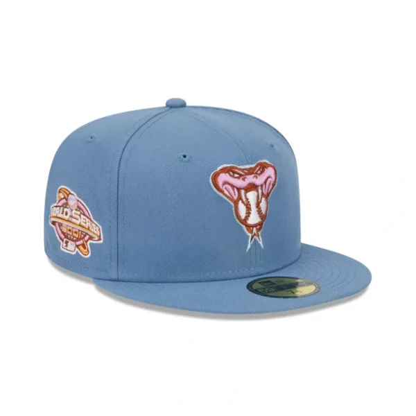 Store Arizona Diamondbacks Color Pack Faded Blue 59FIFTY Fitted Hat - KTGCaps - Baseball caps for various teams, purchased online at a discount