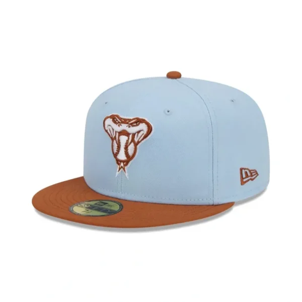Shop Arizona Diamondbacks Color Pack Glacial Blue 59FIFTY Fitted Hat - KTGCaps - Baseball caps for various teams, purchased online at a discount
