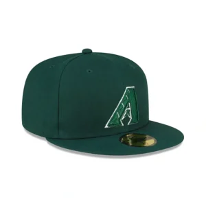 Best Sale Arizona Diamondbacks Dark Green 59FIFTY Fitted Hat - KTGCaps - Baseball caps for various teams, purchased online at a discount