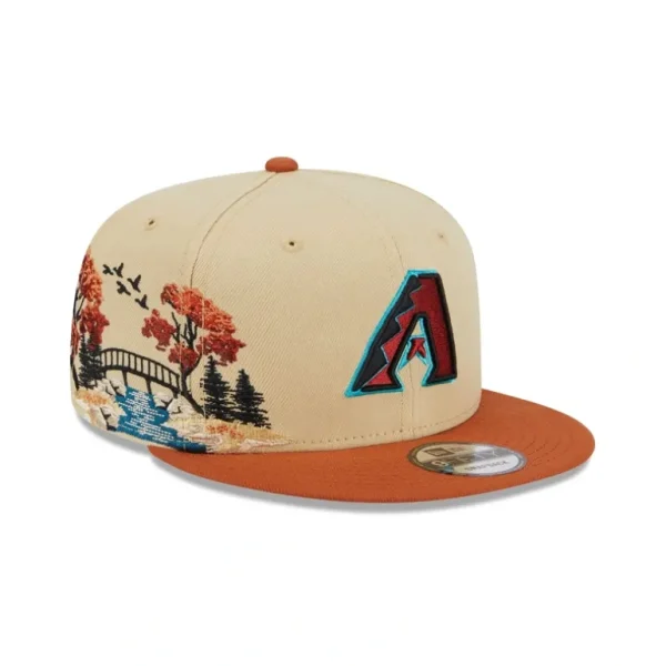 Store Arizona Diamondbacks Fall Landscape 9FIFTY Snapback Hat - KTGCaps - Baseball caps for various teams, purchased online at a discount