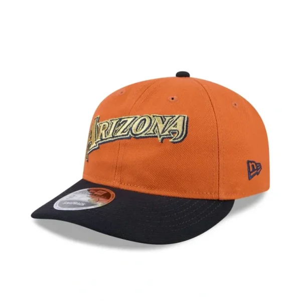 Best Sale Arizona Diamondbacks Gold Wood Retro Crown 9FIFTY Snapback Hat - KTGCaps - Baseball caps for various teams, purchased online at a discount
