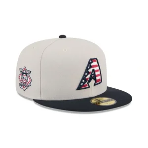 Shop Arizona Diamondbacks Independence Day 2024 59FIFTY Fitted Hat - KTGCaps - Baseball caps for various teams, purchased online at a discount