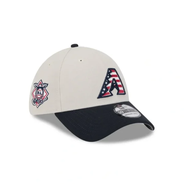 New Arizona Diamondbacks Independence Day 2024 39THIRTY Stretch Fit Hat - KTGCaps - Baseball caps for various teams, purchased online at a discount