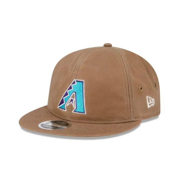New Arizona Diamondbacks Khaki Retro Crown 9FIFTY Adjustable Hat - KTGCaps - Baseball caps for various teams, purchased online at a discount