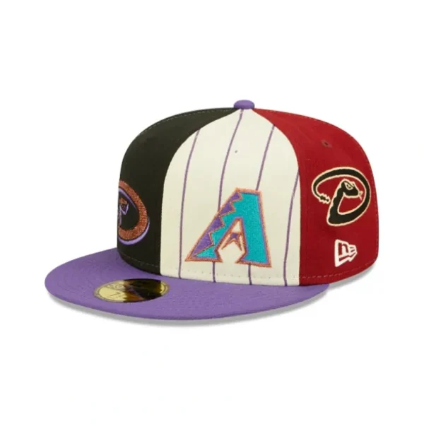 New Arizona Diamondbacks Logo Pinwheel 59FIFTY Fitted Hat - KTGCaps - Baseball caps for various teams, purchased online at a discount