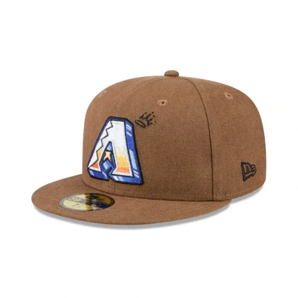 Online Arizona Diamondbacks Logo Scribble 59FIFTY Fitted Hat - KTGCaps - Baseball caps for various teams, purchased online at a discount