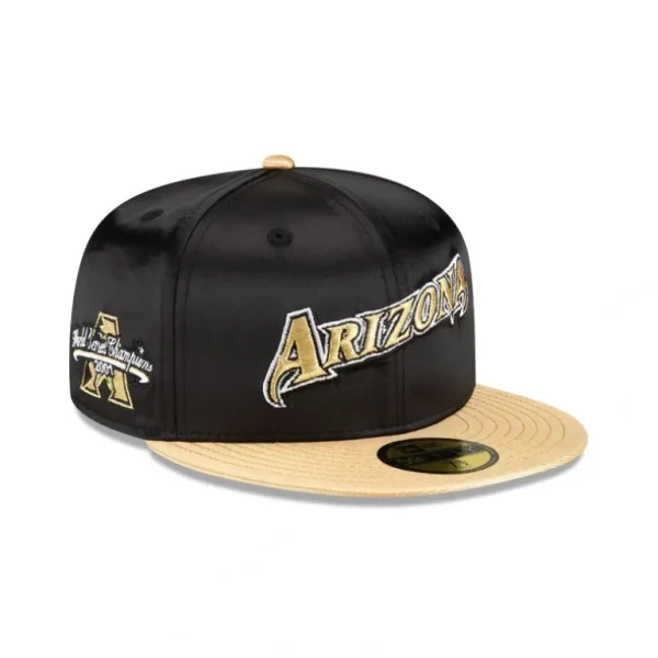 Best Sale Arizona Diamondbacks Metallic Gold 59FIFTY Fitted Hat - KTGCaps - Baseball caps for various teams, purchased online at a discount