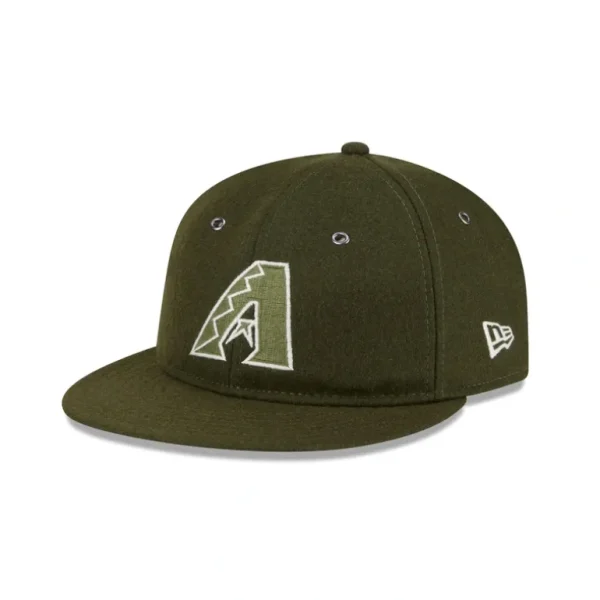 Cheap Arizona Diamondbacks New Olive Wool Retro Crown 9FIFTY Adjustable Hat - KTGCaps - Baseball caps for various teams, purchased online at a discount