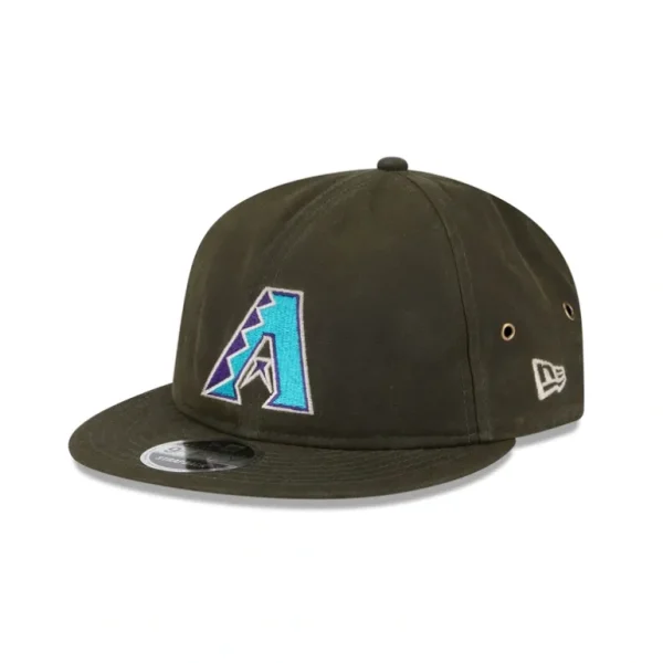 Cheap Arizona Diamondbacks Rifle Green Retro Crown 9FIFTY Adjustable Hat - KTGCaps - Baseball caps for various teams, purchased online at a discount