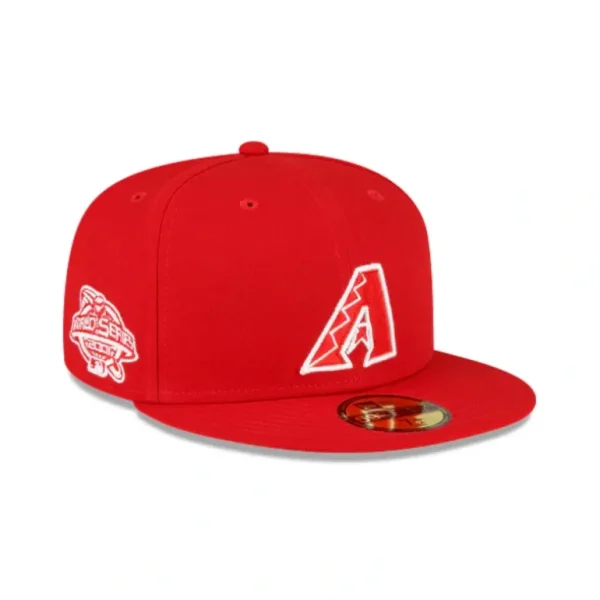 New Arizona Diamondbacks Sidepatch Red 59FIFTY Fitted Hat - KTGCaps - Baseball caps for various teams, purchased online at a discount