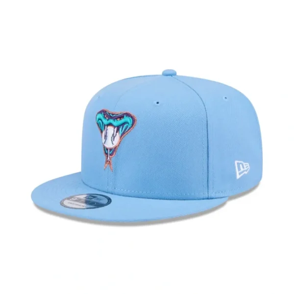 Cheap Arizona Diamondbacks Sky Blue 9FIFTY Snapback Hat - KTGCaps - Baseball caps for various teams, purchased online at a discount
