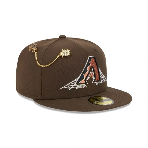 Cheap Arizona Diamondbacks Spider Pin 59FIFTY Fitted Hat - KTGCaps - Baseball caps for various teams, purchased online at a discount