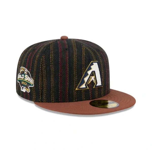 New Arizona Diamondbacks Vintage Herringbone 59FIFTY Fitted Hat - KTGCaps - Baseball caps for various teams, purchased online at a discount
