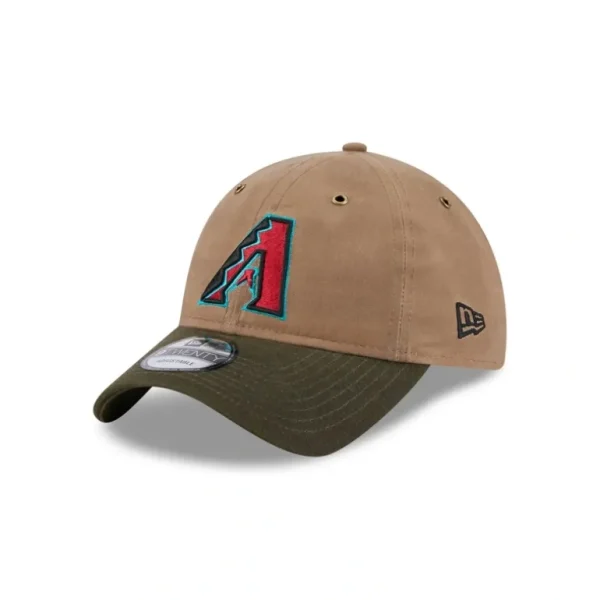 Clearance Arizona Diamondbacks Wax Canvas 9TWENTY Adjustable Hat - KTGCaps - Baseball caps for various teams, purchased online at a discount