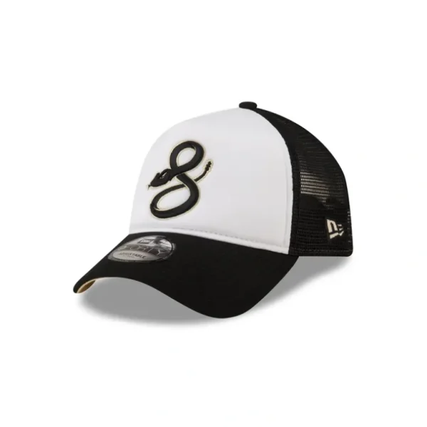 Sale Arizona Diamondbacks White Crown 9FORTY AFrame Trucker Hat - KTGCaps - Baseball caps for various teams, purchased online at a discount