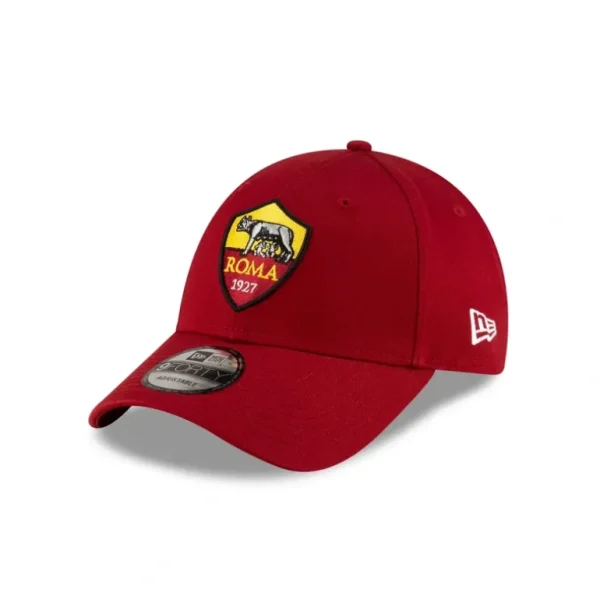 Outlet AS Roma Red Shield 9FORTY Adjustable Hat - KTGCaps - Baseball caps for various teams, purchased online at a discount