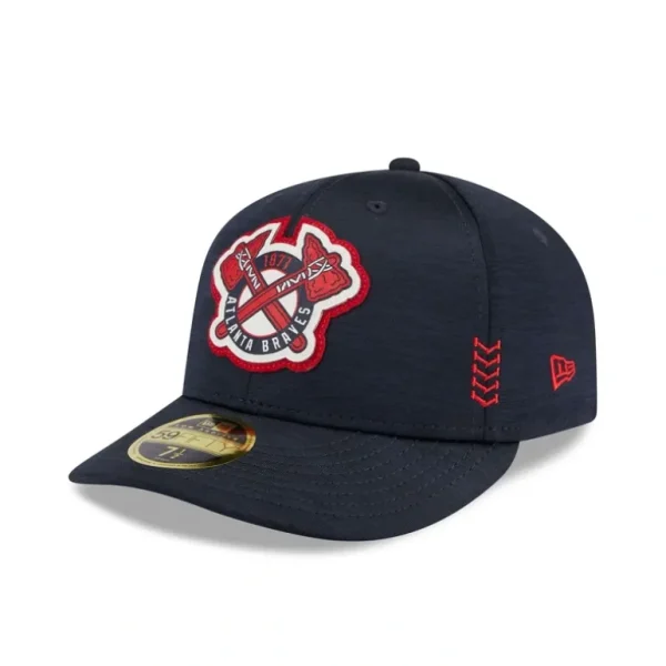 Hot Atlanta Braves 2024 Clubhouse Low Profile 59FIFTY Fitted Hat - KTGCaps - Baseball caps for various teams, purchased online at a discount
