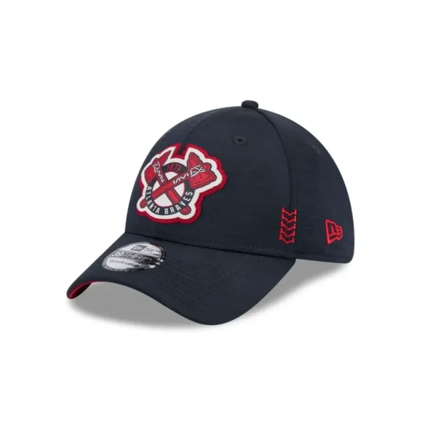 Discount Atlanta Braves 2024 Clubhouse 39THIRTY Stretch Fit Hat - KTGCaps - Baseball caps for various teams, purchased online at a discount
