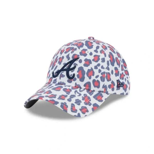 Flash Sale Atlanta Braves Active Animal Print Womens 9TWENTY Adjustable Hat - KTGCaps - Baseball caps for various teams, purchased online at a discount